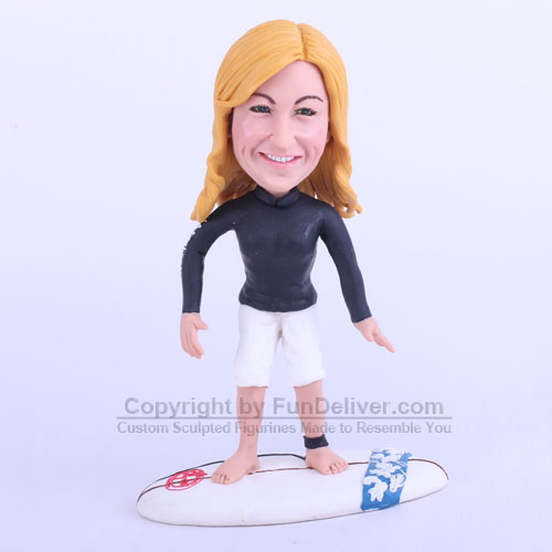 Surf Cake Topper, Surfing Theme Birthday Cake Topper - Click Image to Close